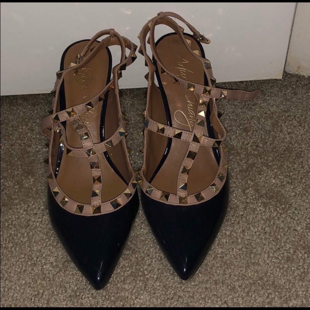 Studded heels